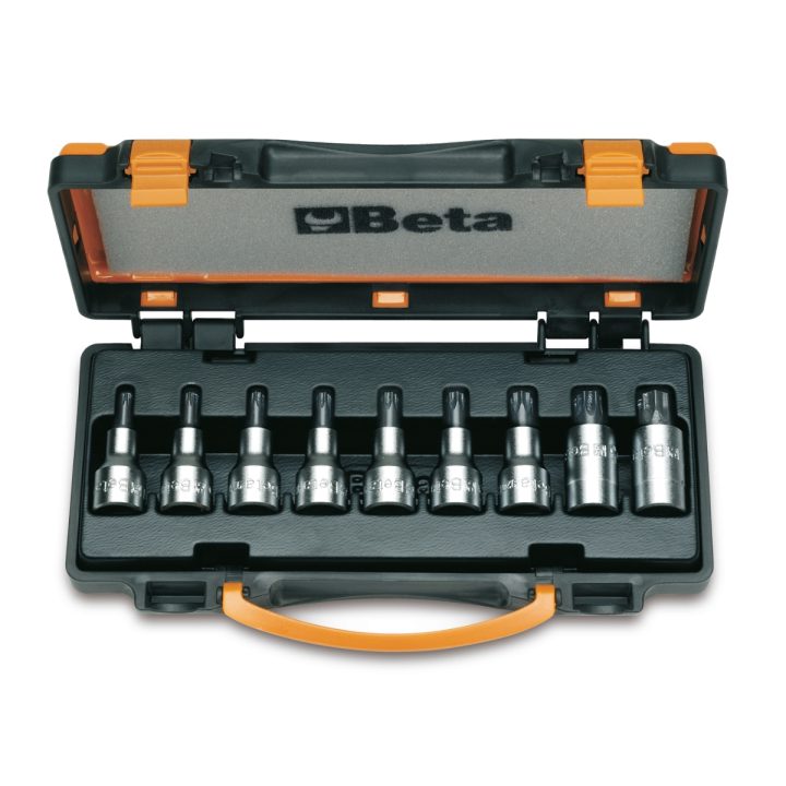 Di 9 chiavi a bussola maschio per viti con impronta Torx® (art. 920TX) in cassetta Beta 920TX/C9