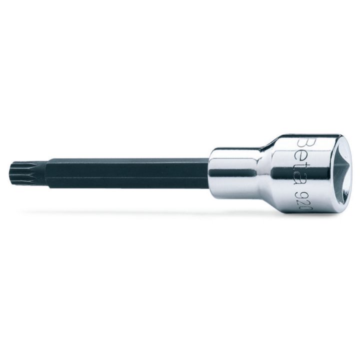 Chiavi a bussola a mano maschio per viti con impronta XZN®, con attacco quadro femmina 1/2" cromate - inserti brun Beta 920XZN 8