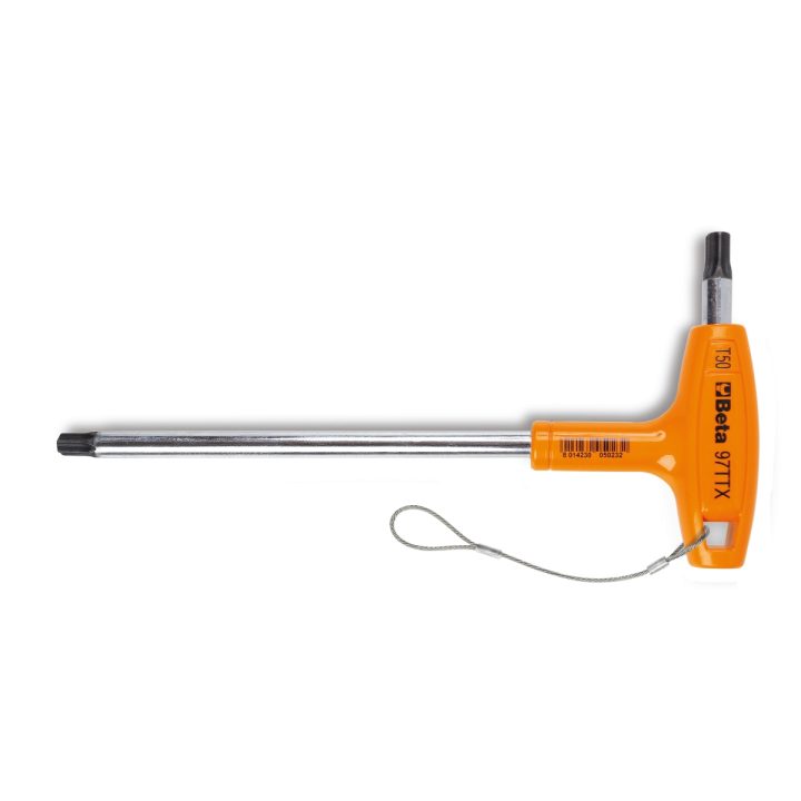 Beta 97TTX-HS 25 Chiavi maschio piegate con impugnatura per viti con impronta Torx® cromate H-SAFE 000974725