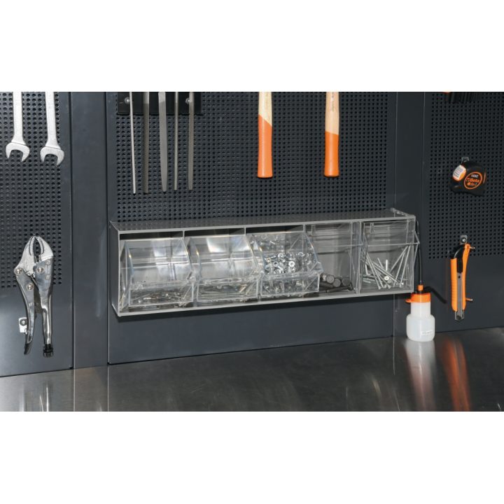 Supporto con 5 vaschette in materiale plastico Beta PM/5C