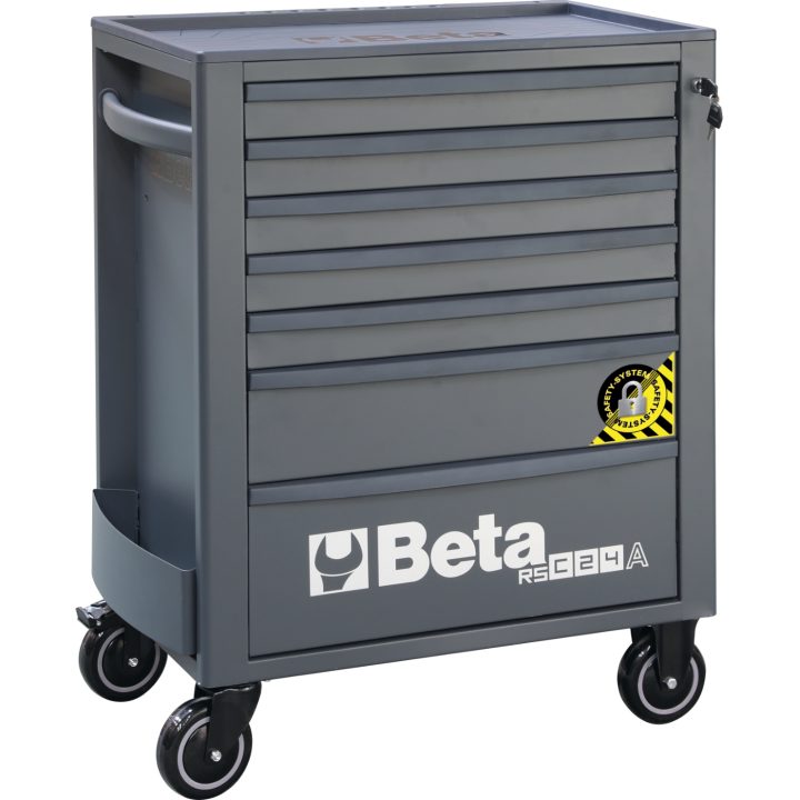 Porta attrezzi 7 cassetti, con sistema antiribaltamento Beta RSC24A/7-A