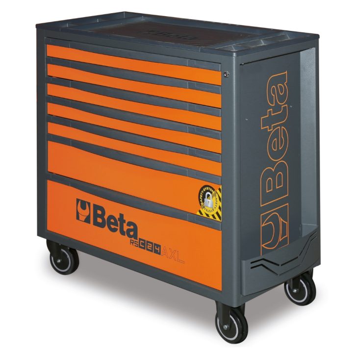 Porta attrezzi 7 cassetti, con sistema antiribaltamento, modello lungo Beta RSC24AXL/7-A