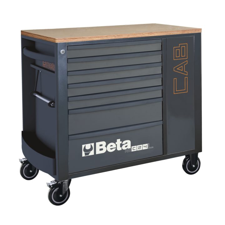 Porta attrezzi con 7 cassetti e armadietto portaoggetti Beta RSC24L-CAB/A