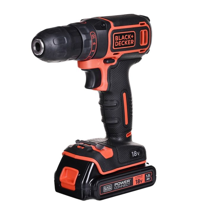 BLACK+DECKER BDCDC18B Black & Decker BDCDC18 trapano 650 RPM nero arancione - immagine 1