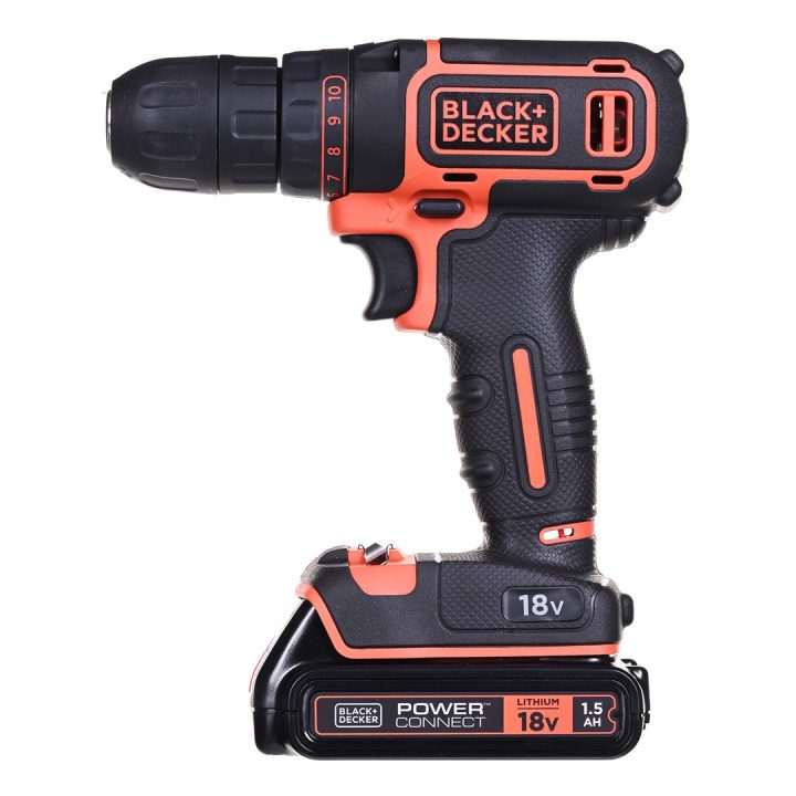 BLACK+DECKER BDCDC18B Black & Decker BDCDC18 trapano 650 RPM nero arancione - immagine 2