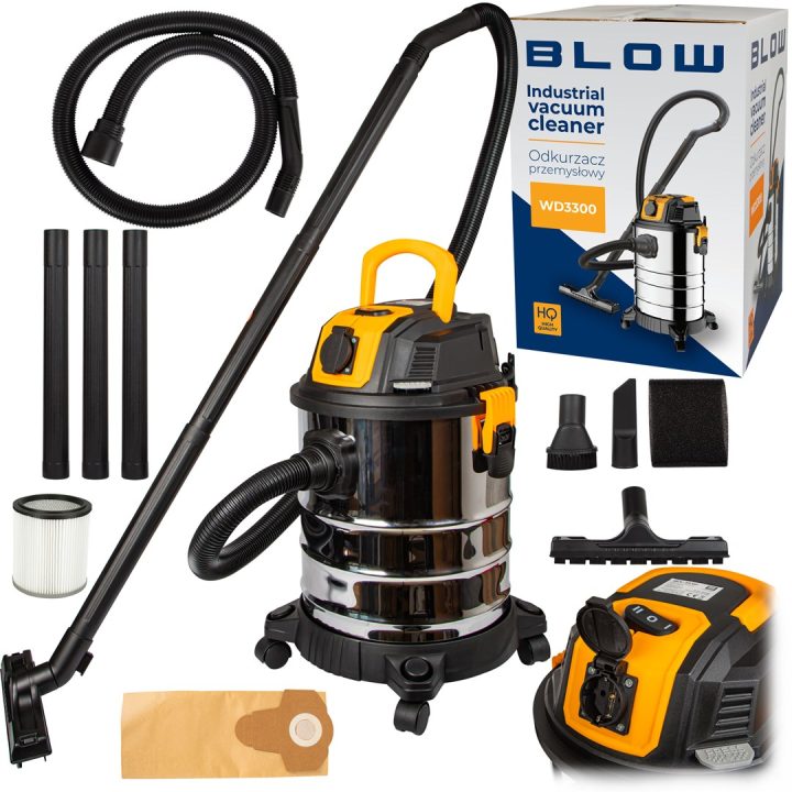 BLOW WD3300 Aspirapolvere industriale con presa 230V 2000W