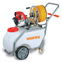 Carrello WORTEX per Diserbo e Irrorazione C50-T2 con Motore 2 Tempi a Miscela