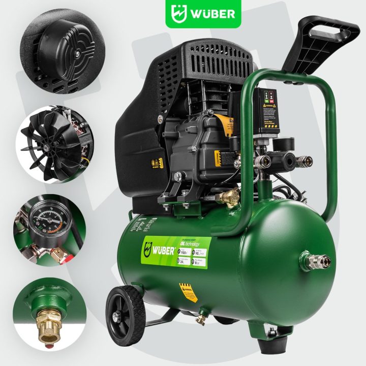 WUBER Compressore lubrificato a olio 24 L W54001 WUBER - immagine 4