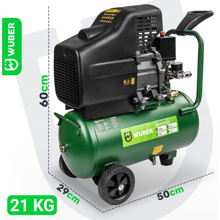 WUBER Compressore lubrificato a olio 24 L W54001 WUBER - immagine 5