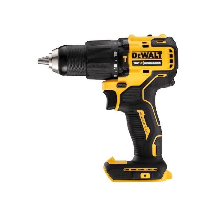DeWalt DCD709N-XJ Trapano 1650 RPM Keyless 1.2 kg Nero Giallo - immagine 2