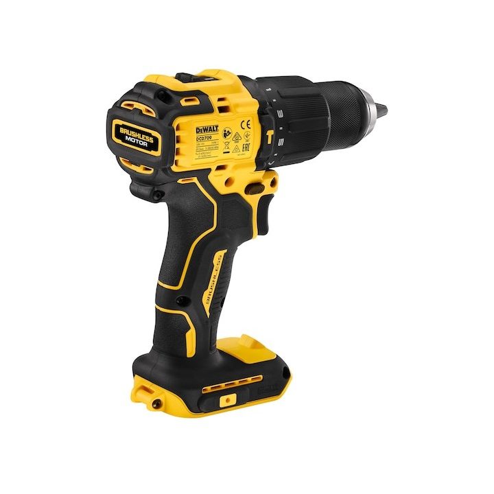 DeWalt DCD709N-XJ Trapano 1650 RPM Keyless 1.2 kg Nero Giallo - immagine 3
