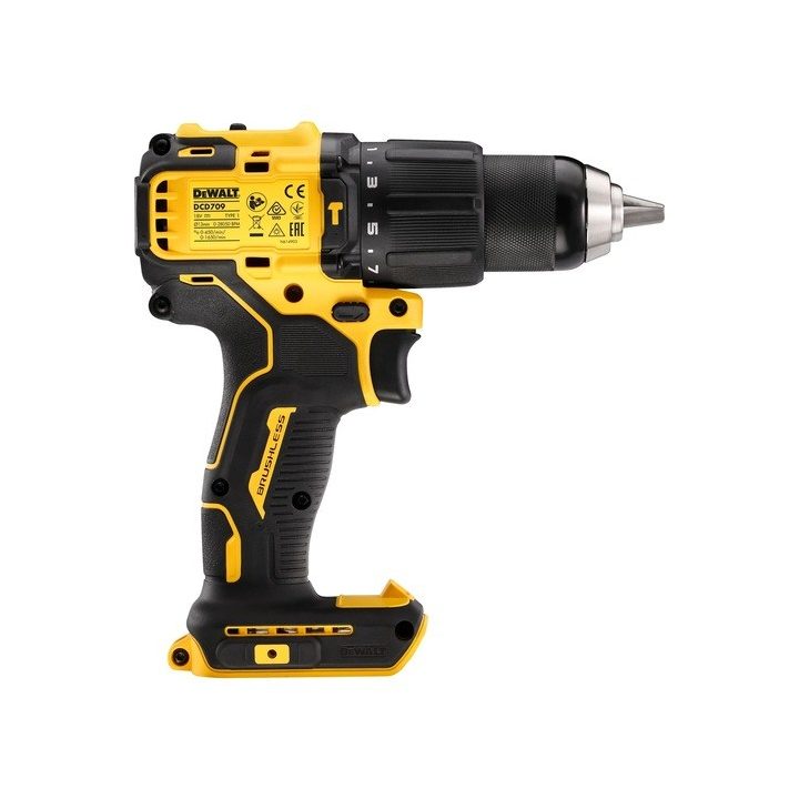 DeWalt DCD709N-XJ Trapano 1650 RPM Keyless 1.2 kg Nero Giallo - immagine 4