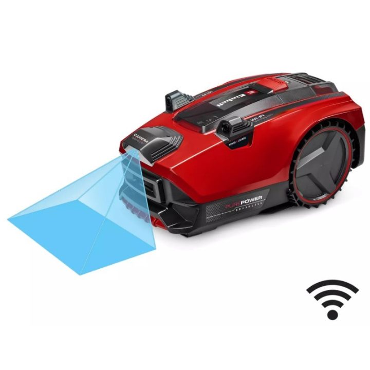 EINHELL 3413975 Flexo Cam Plus 600 Robot tagliaerba Batteria Nero Rosso Argento - immagine 2
