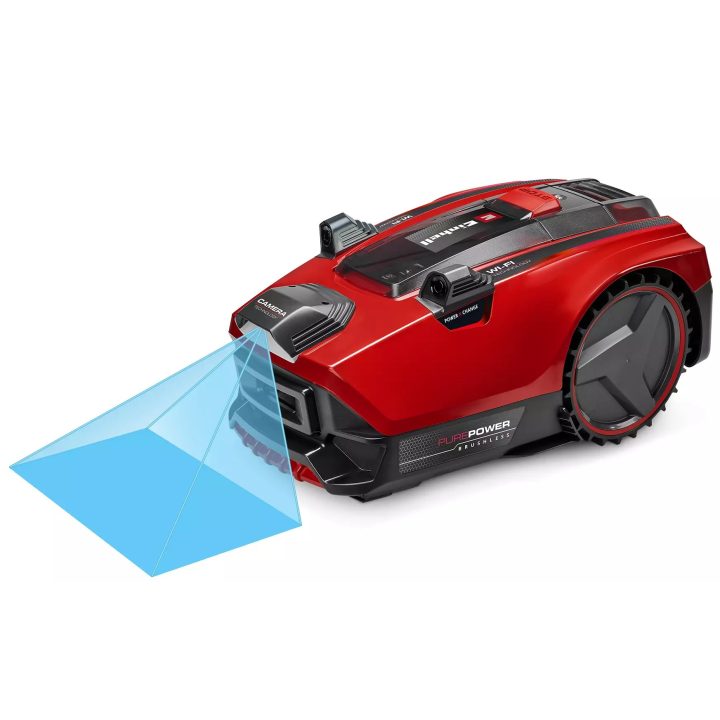 EINHELL 3413975 Flexo Cam Plus 600 Robot tagliaerba Batteria Nero Rosso Argento - immagine 1