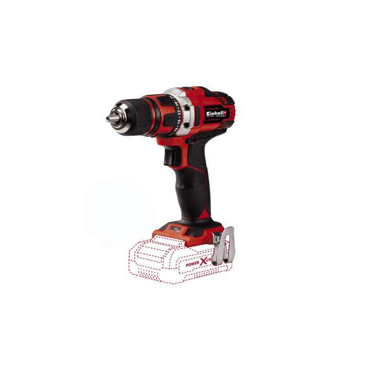 EINHELL 4513925 TE-CD 18/40 Trapano a batteria Li-Solo 1500 RPM Nero Rosso 1.1 kg - immagine 1