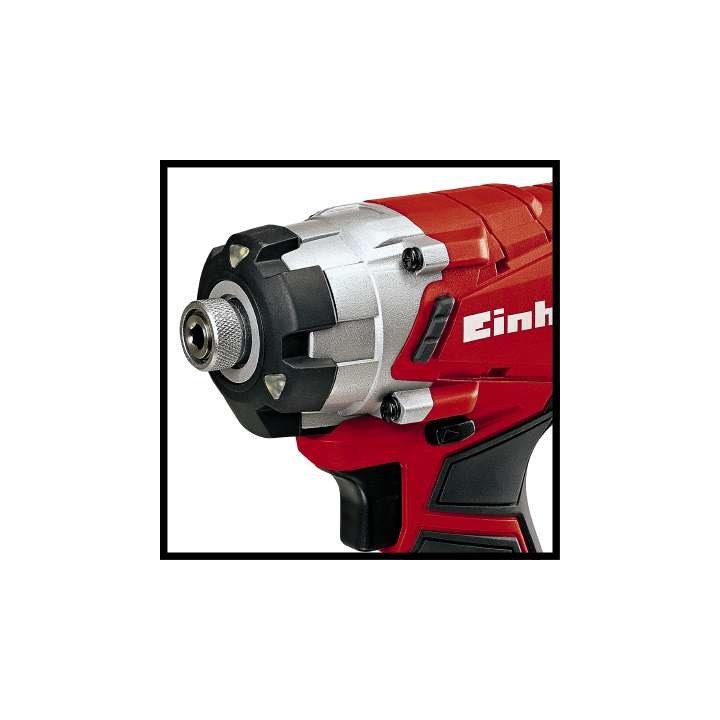 EINHELL 4510034 TE-CI 18/1 Avvitatore ad impatto Li-solo Nero Grigio Rosso - immagine 3