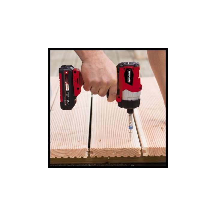 EINHELL 4510034 TE-CI 18/1 Avvitatore ad impatto Li-solo Nero Grigio Rosso - immagine 2
