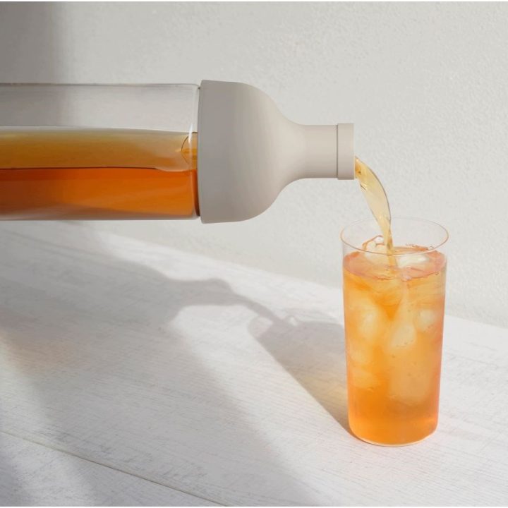 HARIO Bottiglia per tè freddo con filtro, 750 ml, verde oliva