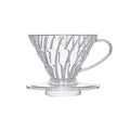 HARIO V60-01 Gocciolatoio plastica trasparente