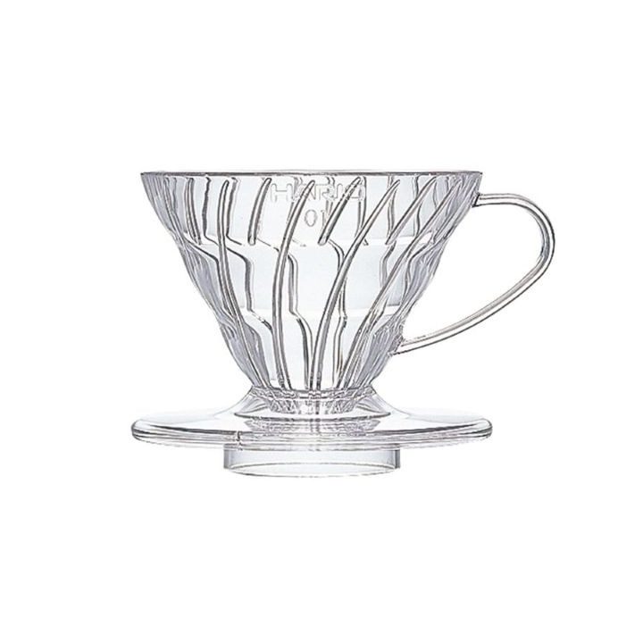 HARIO V60-01 Gocciolatoio plastica trasparente