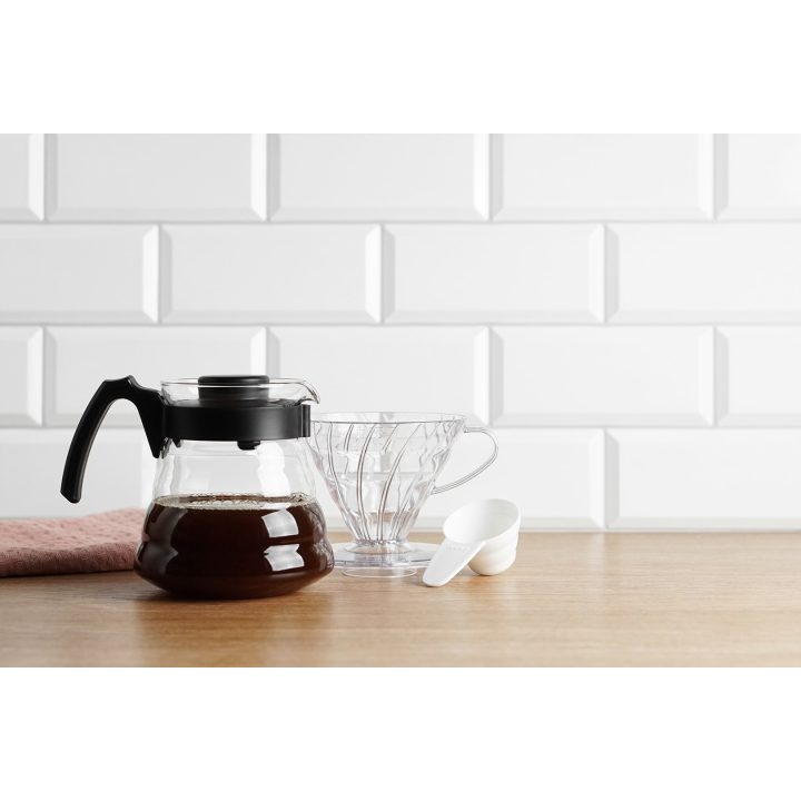 HARIO V60-02 Gocciolatoio plastica trasparente