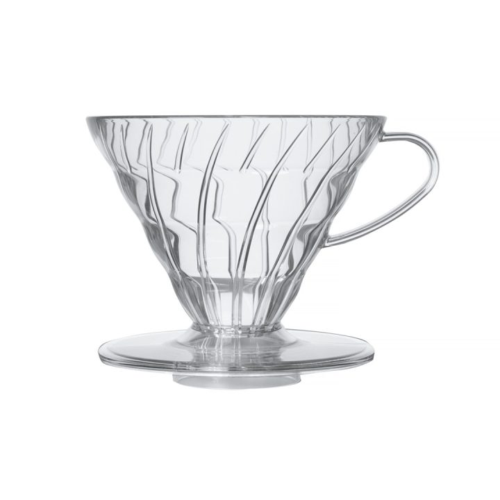 HARIO V60-02 Gocciolatoio plastica trasparente