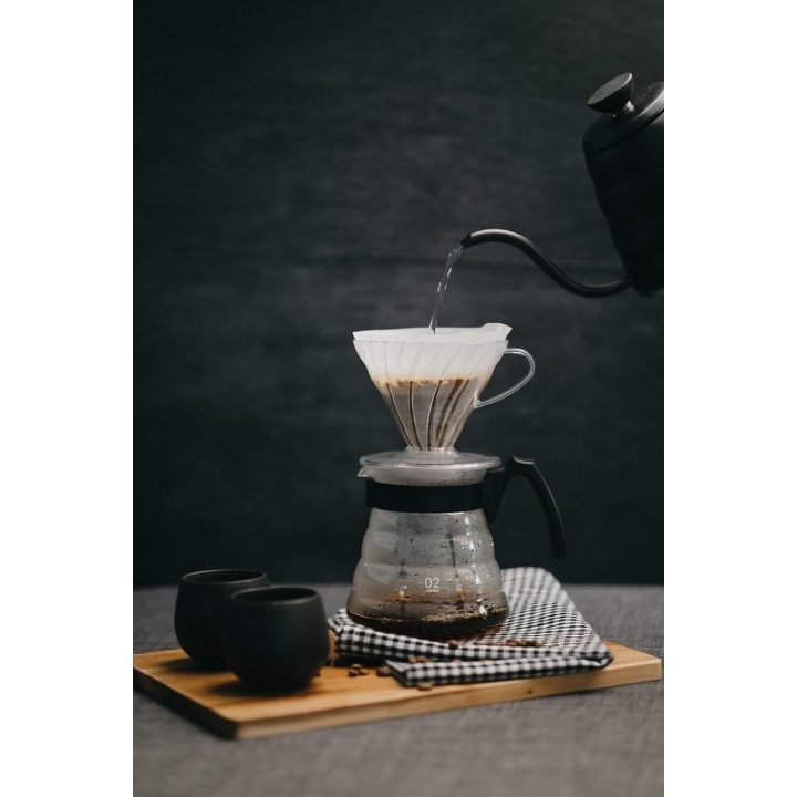 HARIO V60-02 Gocciolatoio plastica trasparente