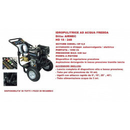 Idropulitrice AIRMEC HD 18/248 con Motore Diesel