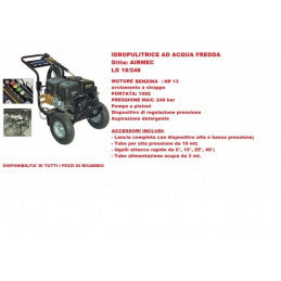 Idropulitrice AIRMEC LD 18/248 con Motore a Benzina