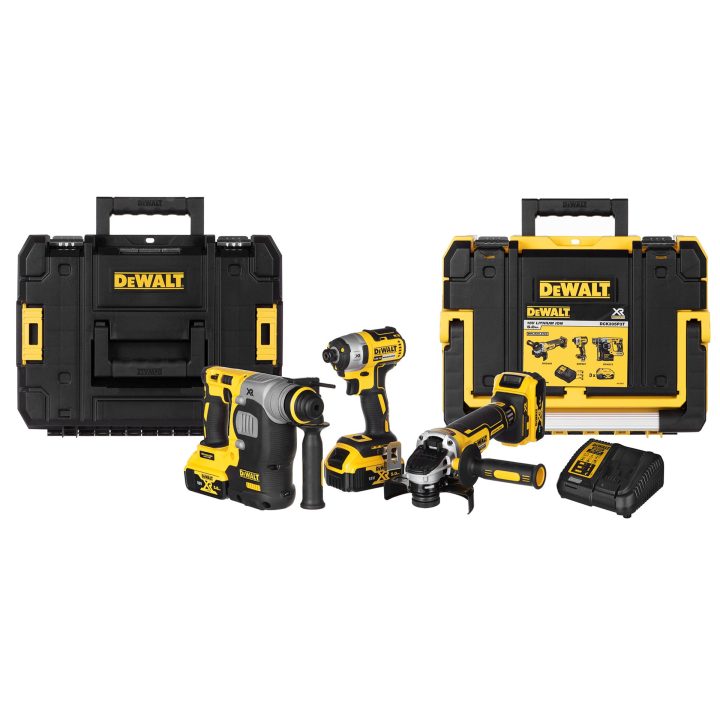 DeWalt KIT COMBO UTENSILI ELETTRICI DEWALT DCK305P3T (DCF887+DCH273+DCG405) - immagine 1