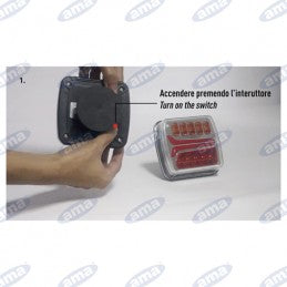 Kit Agroambiente Fanali Posteriori Magnetici Wireless a Led