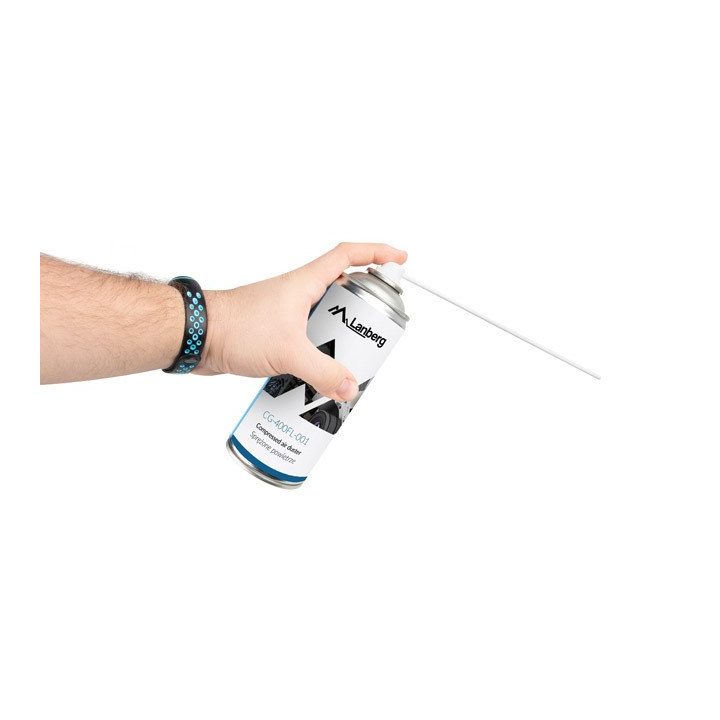 Lanberg CG-400FL-001 Spruzzatore di aria compressa 400 ml