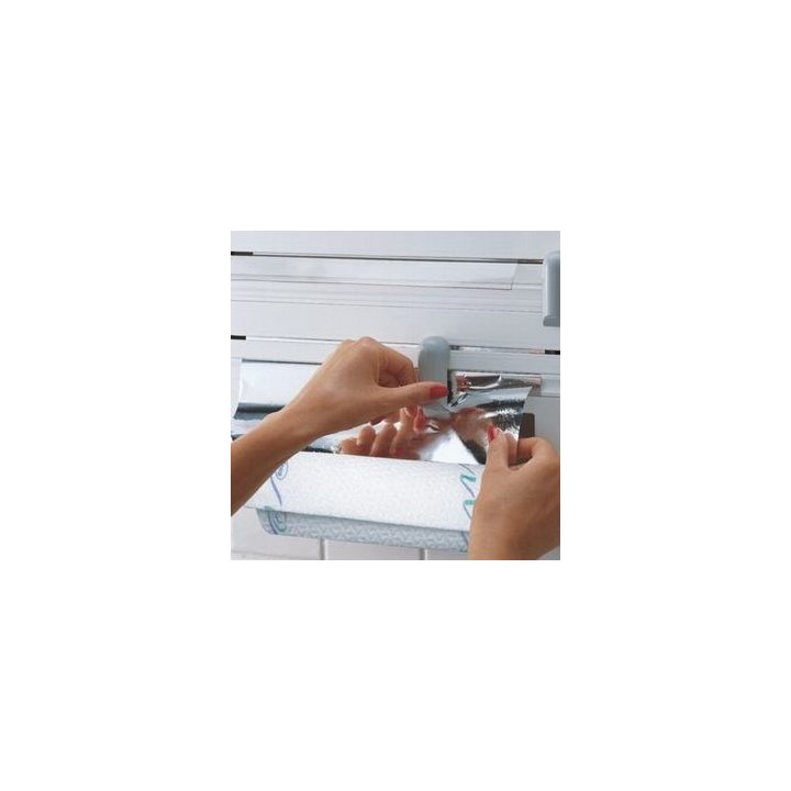 Leifheit 25703 Portarotolo murale grigio e bianco