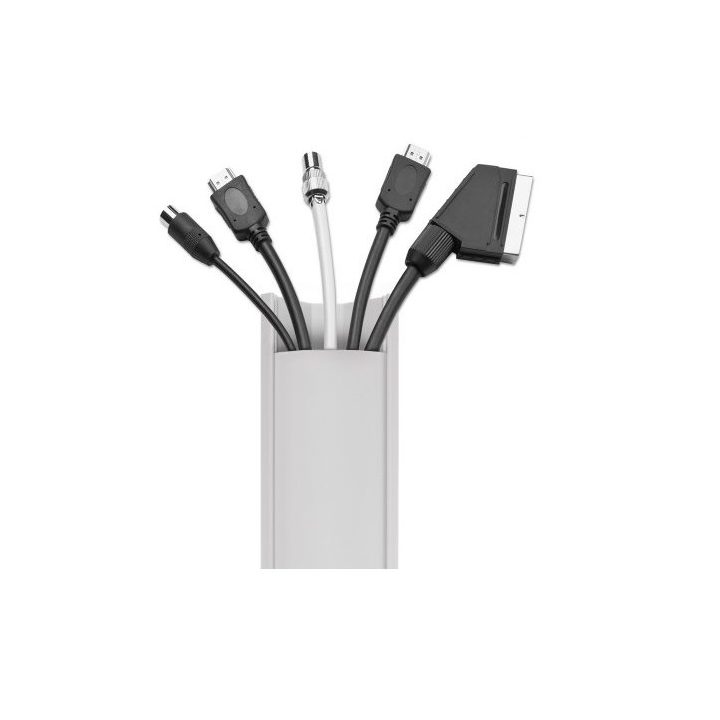 Maclean MCTV-575 organizzatore cavi tubo flessibile pavimento bianco 1 pezzo