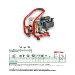 Motocompressore AIRMEC a Benzina MICRO 02/260 con Motore HONDA