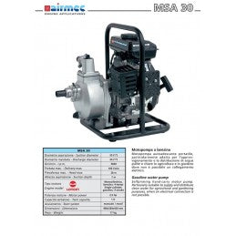 Motopompa AIRMEC MSA 30 a Benzina