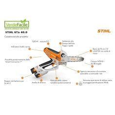 Potatore STIHL GTA 40 per Uso Professionale a Batteria