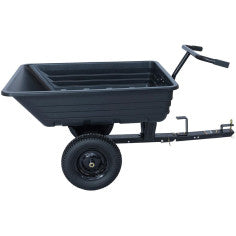 Rimorchio PVC Multiuso per Trattorini da Giardino con Vasca in