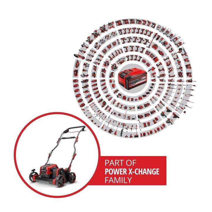 EINHELL 3420615 Scarificatore senza fili Scarifier EINHELL GP-SC 36/40 Li BL-Solo nero rosso - immagine 2