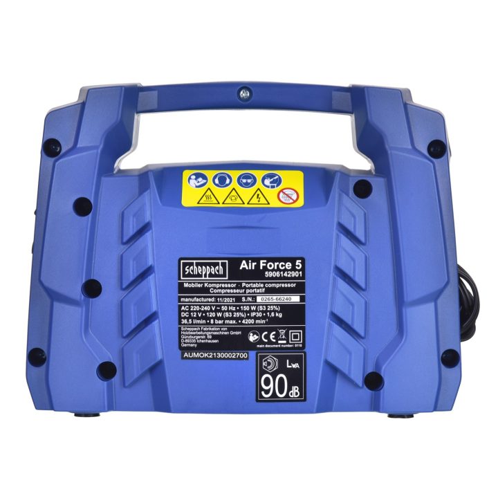 Scheppach SCH5906142901 AIR-FORCE 5 5906142901 Compressore d'aria 0.2 W AC - immagine 4