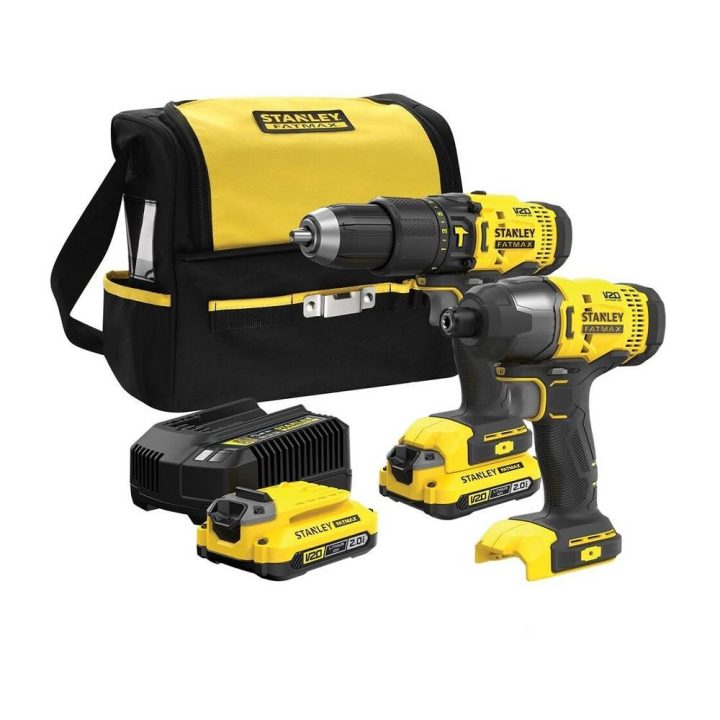 STANLEY SFMCK465D2S-QW SFMCK465D2S STANLEY set (trapano/avvitatore e avvitatore a impatto) - immagine 1