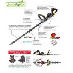 Tosasiepi ZANON Raptor 600 a Batteria