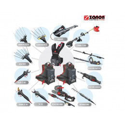 Tosasiepi ZANON Allungato Raptor AL 200 a Batteria